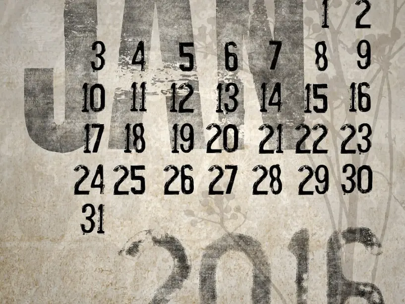 Calendar 2016